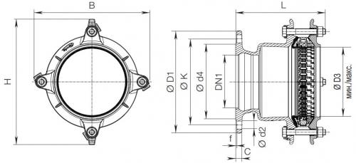 Фланец Synoflex 7994 фото 2